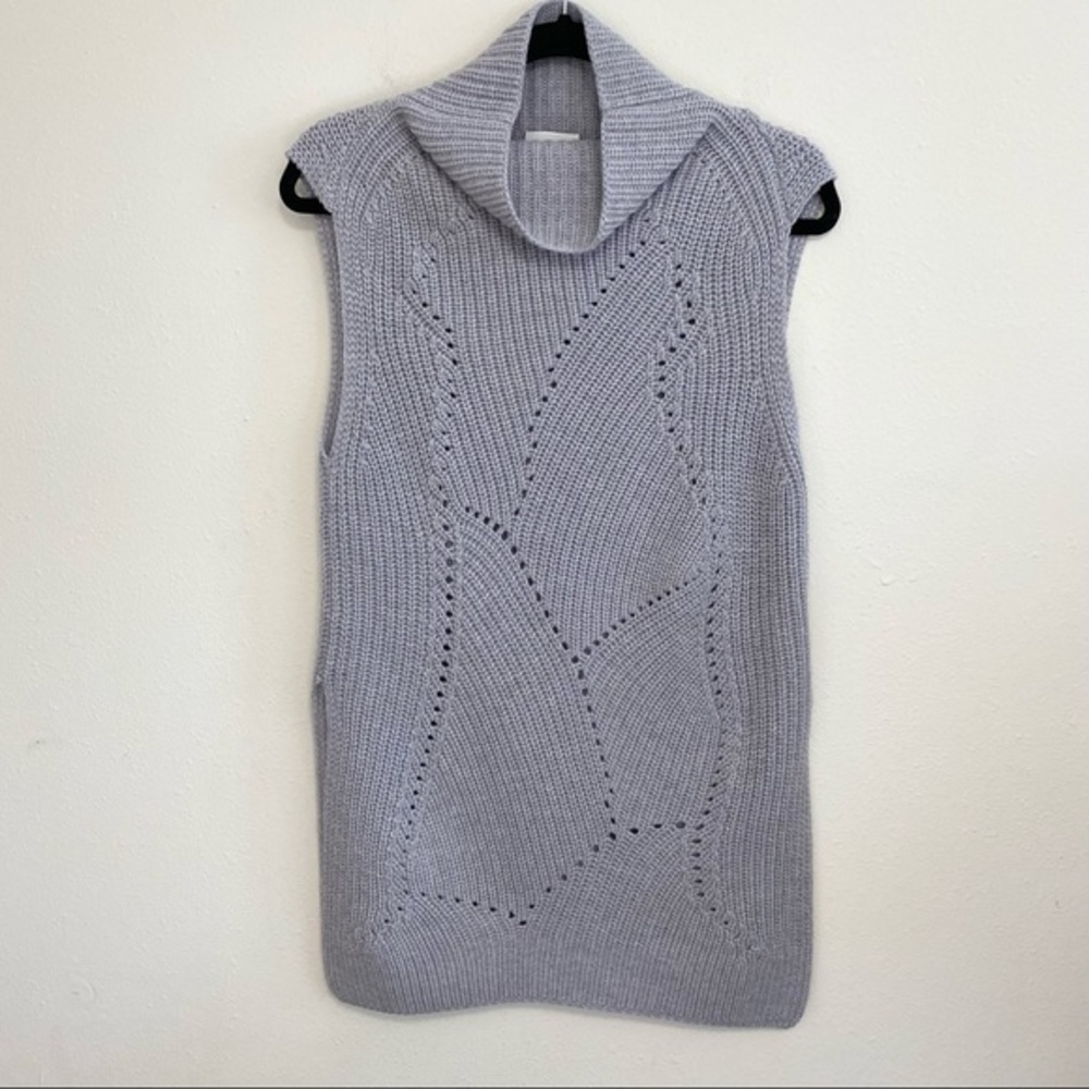Aritzia Wilfred Durandal Sleeveless Sweater Vest Wool Grey L